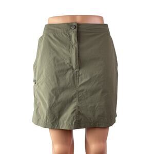 L.L.Bean Womens High Rise Mini Utility Athletic Activewear Hiking Skort Skirt 12